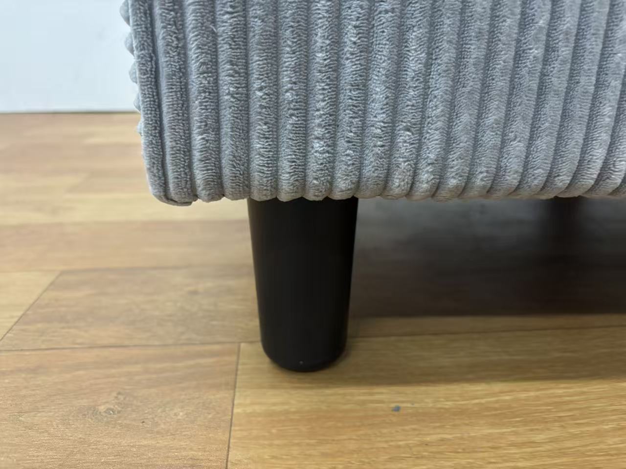 おしゃれ 北欧 カウチソファー、3人掛けソファ、 L字 ソファ オットマン付き 2007#GY - 画像 (8)